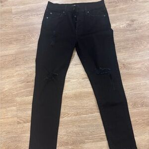 7 for all mankind Josefina black jeans size 27